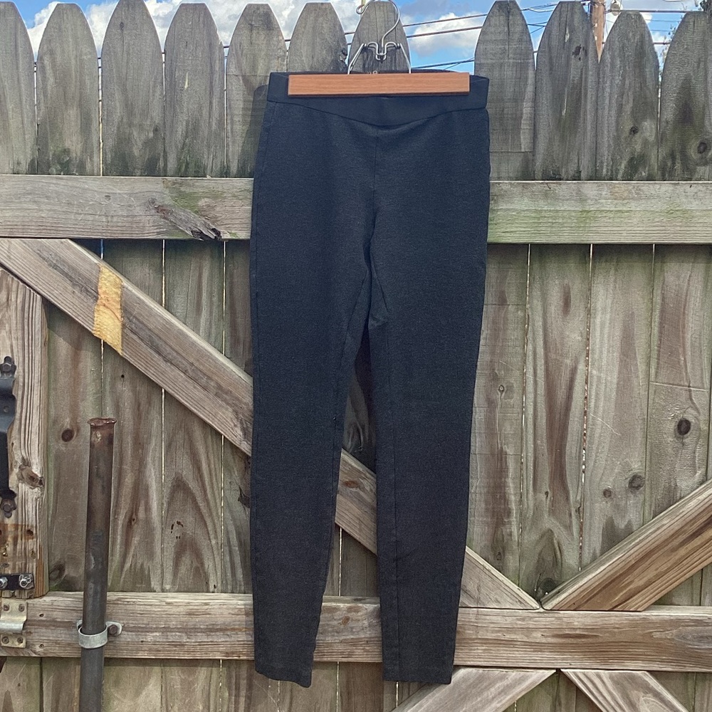 J crew Grey zip up elastic waist Stretch pants